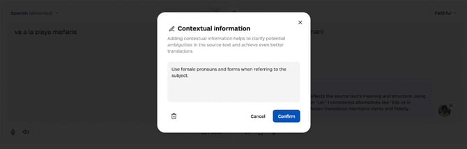 Contextual information Lara