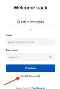 Lara password reset