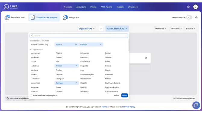 multi-language-translation-lara-translate