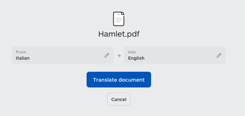 Translate document Italian English
