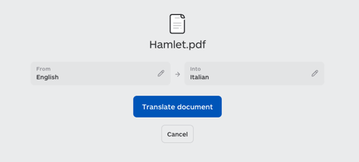 Translate Document Italian English - Lara Translate